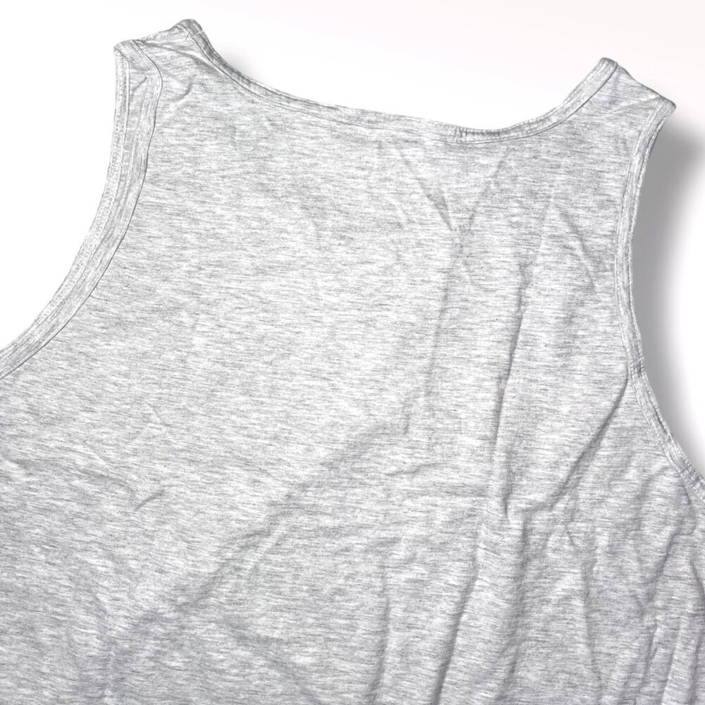 St Martin St Maarten Tank Top Map Graphic Gray Cotton Size Large - Picture 6 of 6